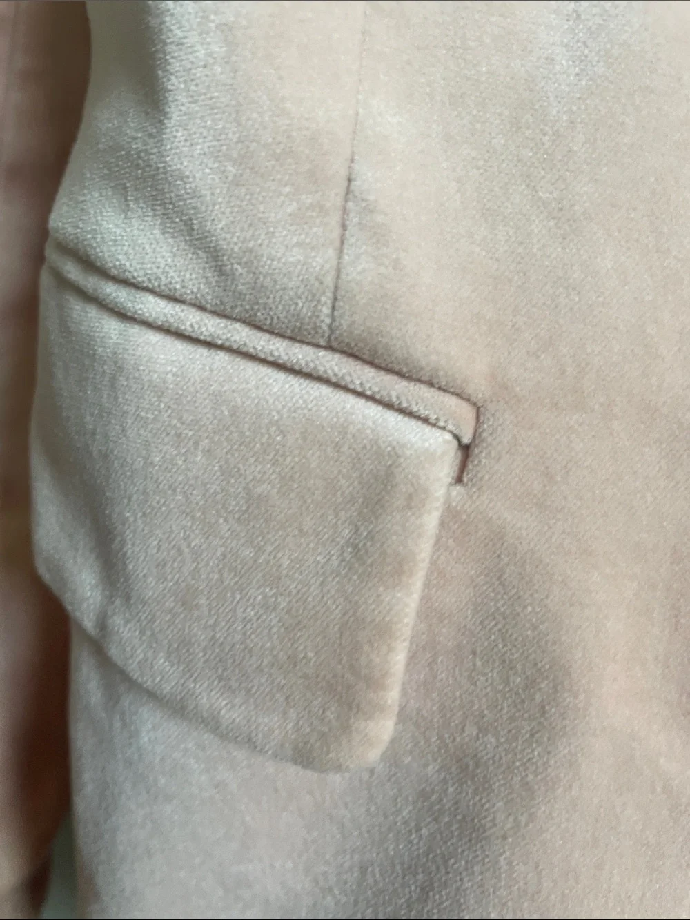 White House Black Market Double-Breasted Blazer in Pale Pink